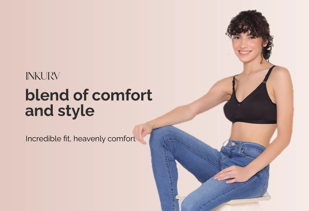Women's Full Coverage Bras, Cotton Fitting Bra - Inkurv Online Store –  INKURV