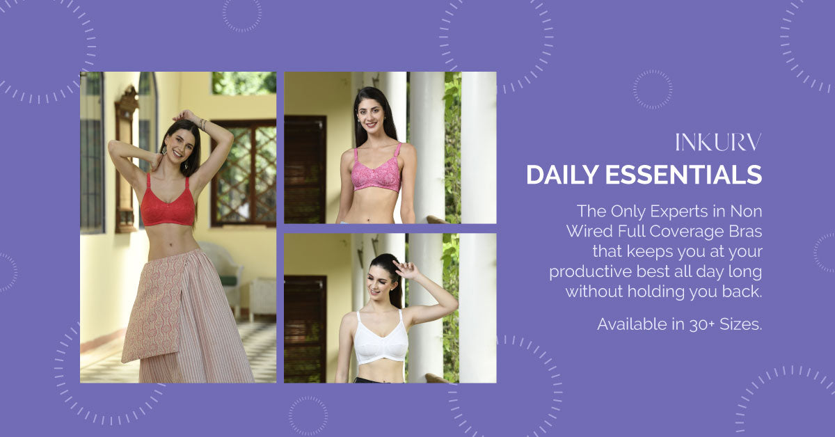 Buy Full Coverage Bras for Women In India by Inkurv Online Store
