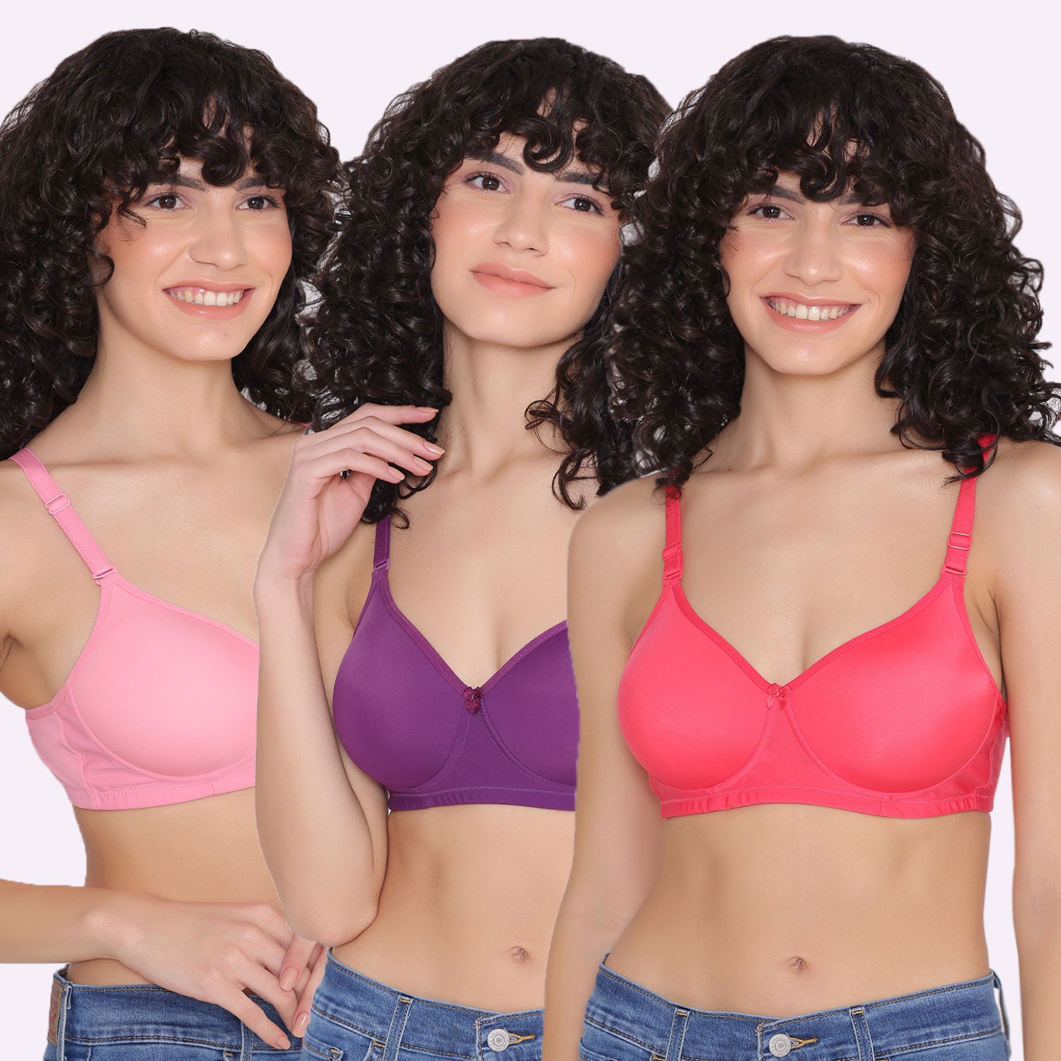 New Fashion Non padded bra for Combo Pack set of 6 Women Full Coverage Non  Padded Bra - Buy New Fashion Non padded bra for Combo Pack set of 6 Women  Full