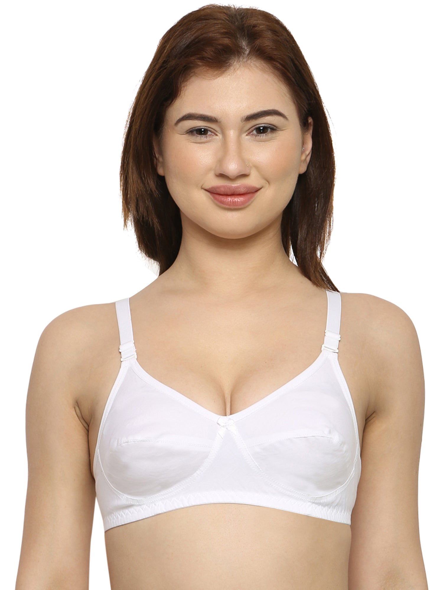 Cotton Non-padded Bra In Hot Pink, Bras :: 4 Bras For 499 Online