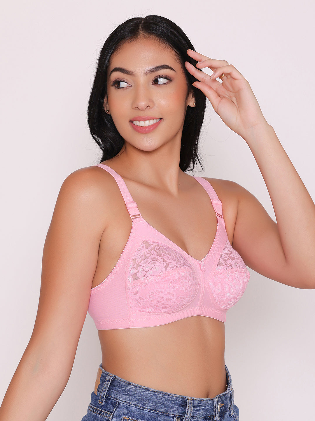 Buy INKURV Full Coverage Cotton Bra for Women Daily use Combo of (2)  (H.Pink_H.Pink_30B) at