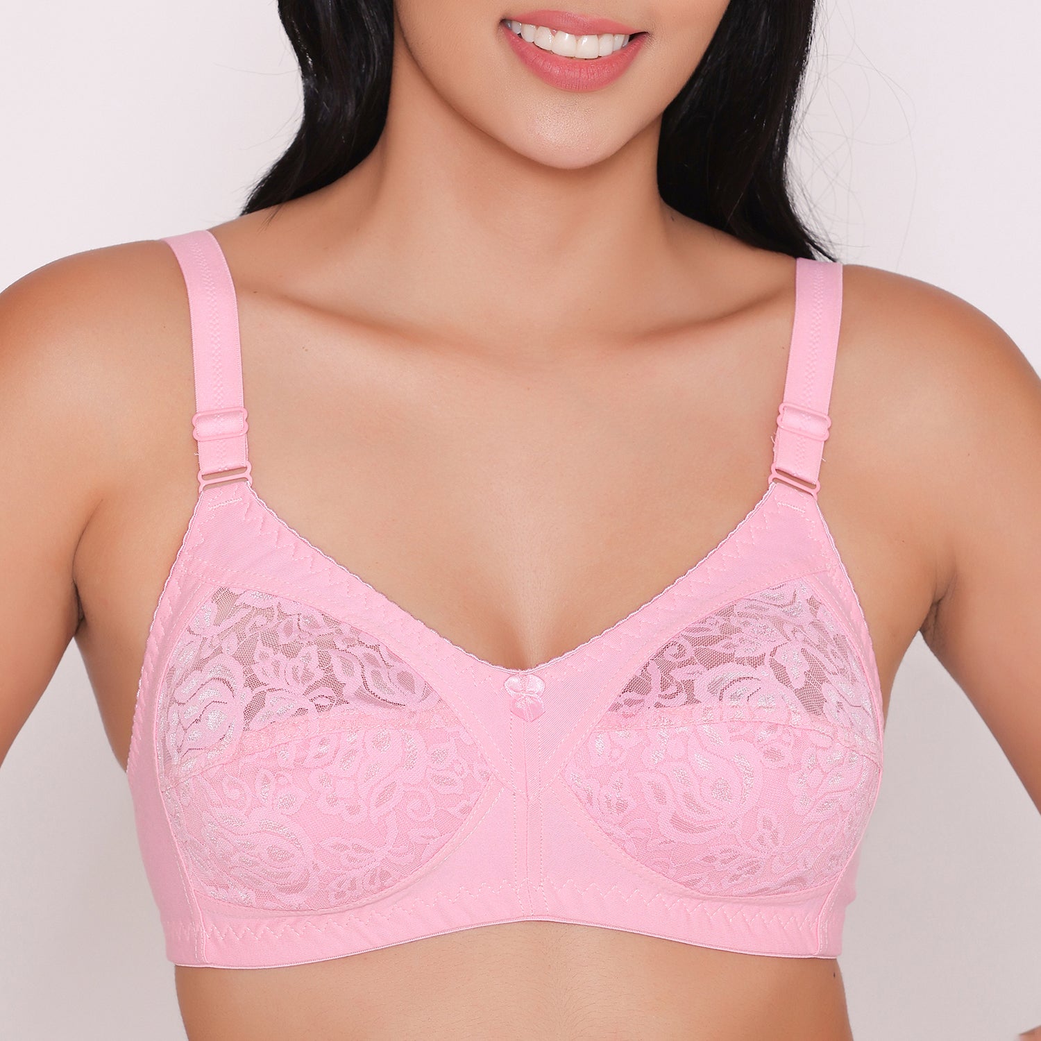 Buy INKURV Full Coverage Cotton Bra for Women Daily use Combo of (2)  (H.Pink_H.Pink_30B) at