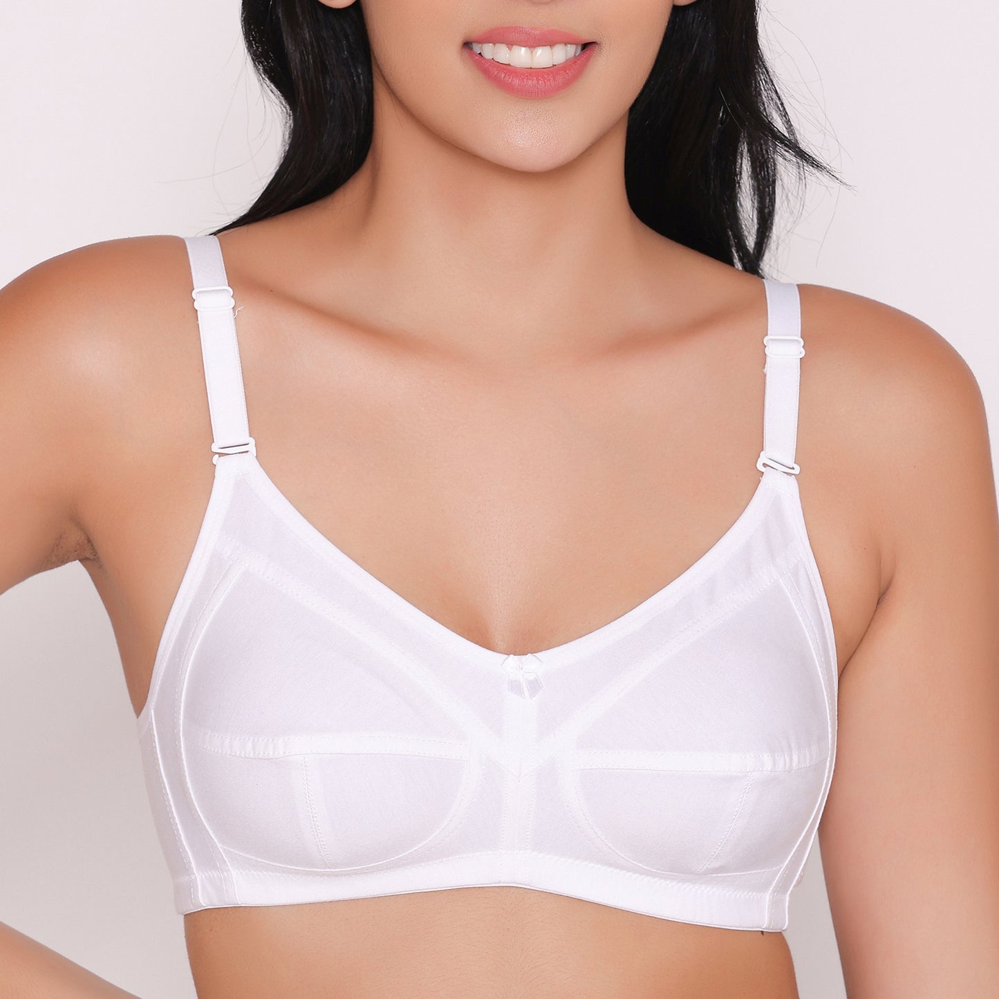 Buy Planet Inner Non Padded Non Wired Full Coverage Pure Cotton Bra In  White Online in India at Bewakoof
