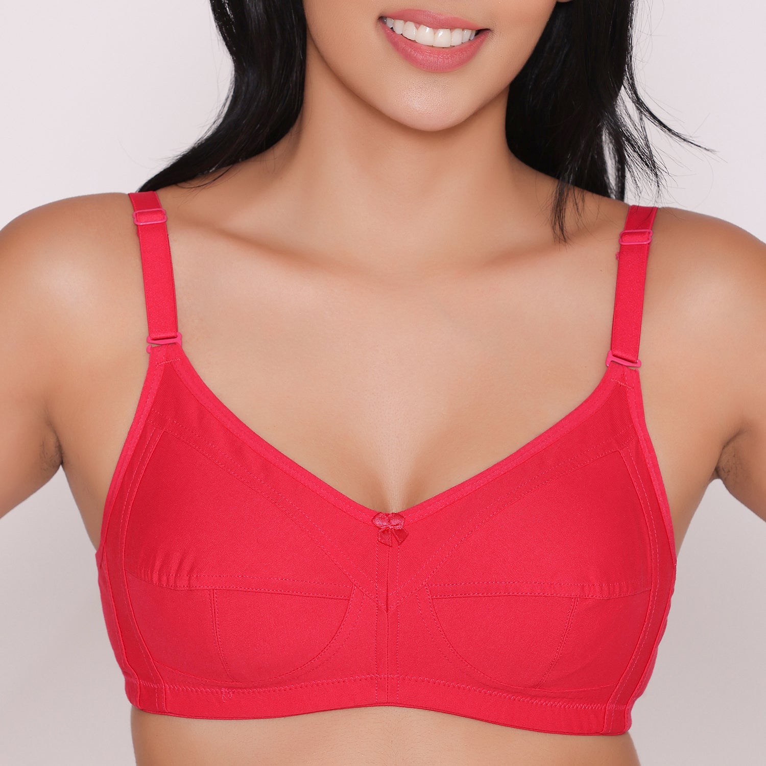 Buy Inkurv Full Coverage Non Padded Non Wired Bra Online at Low Prices in  India 