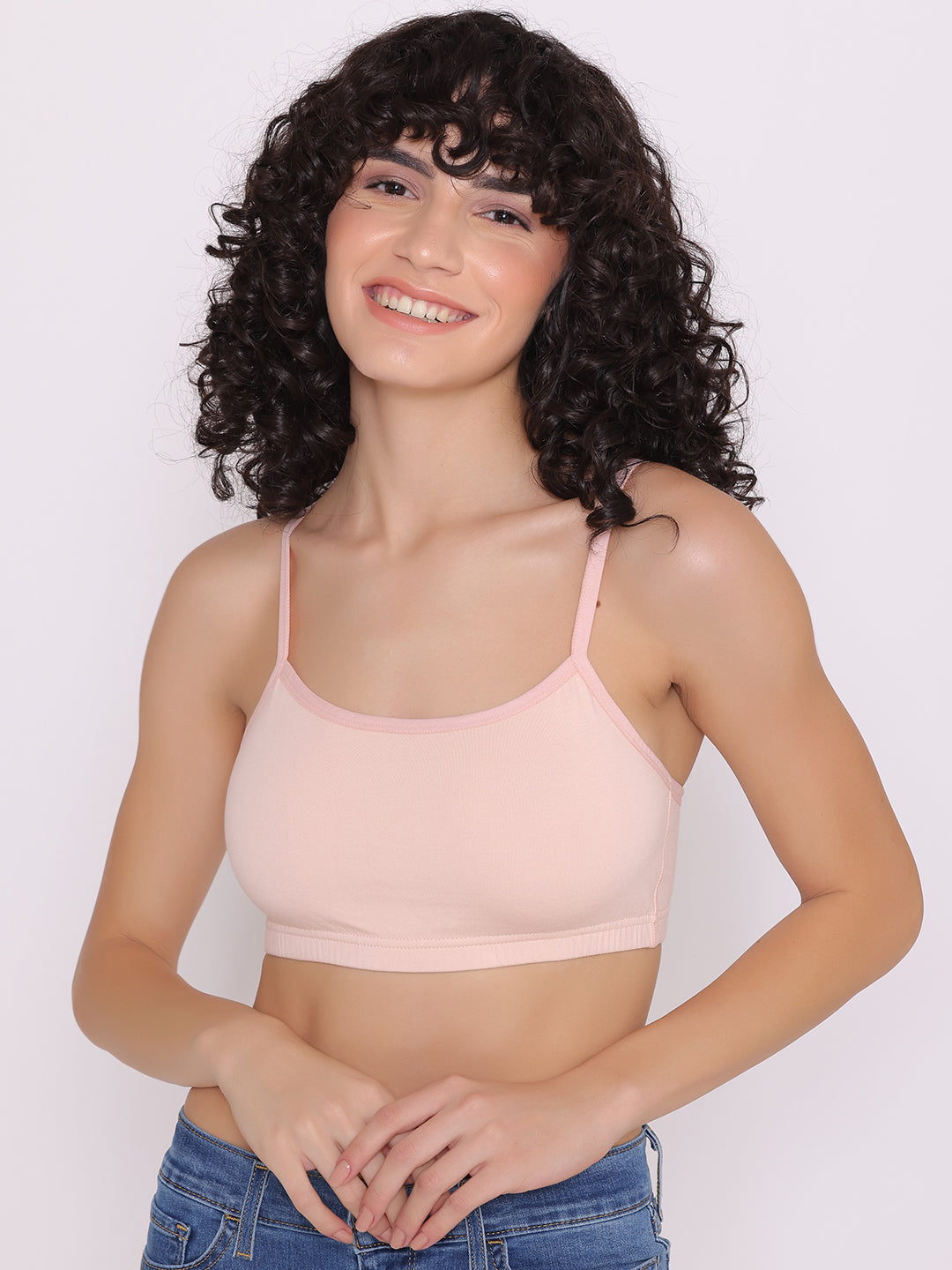 Buy Qiwion Teen Girls Seamless Non-Wired Comfortable Crop Top Bra Combo