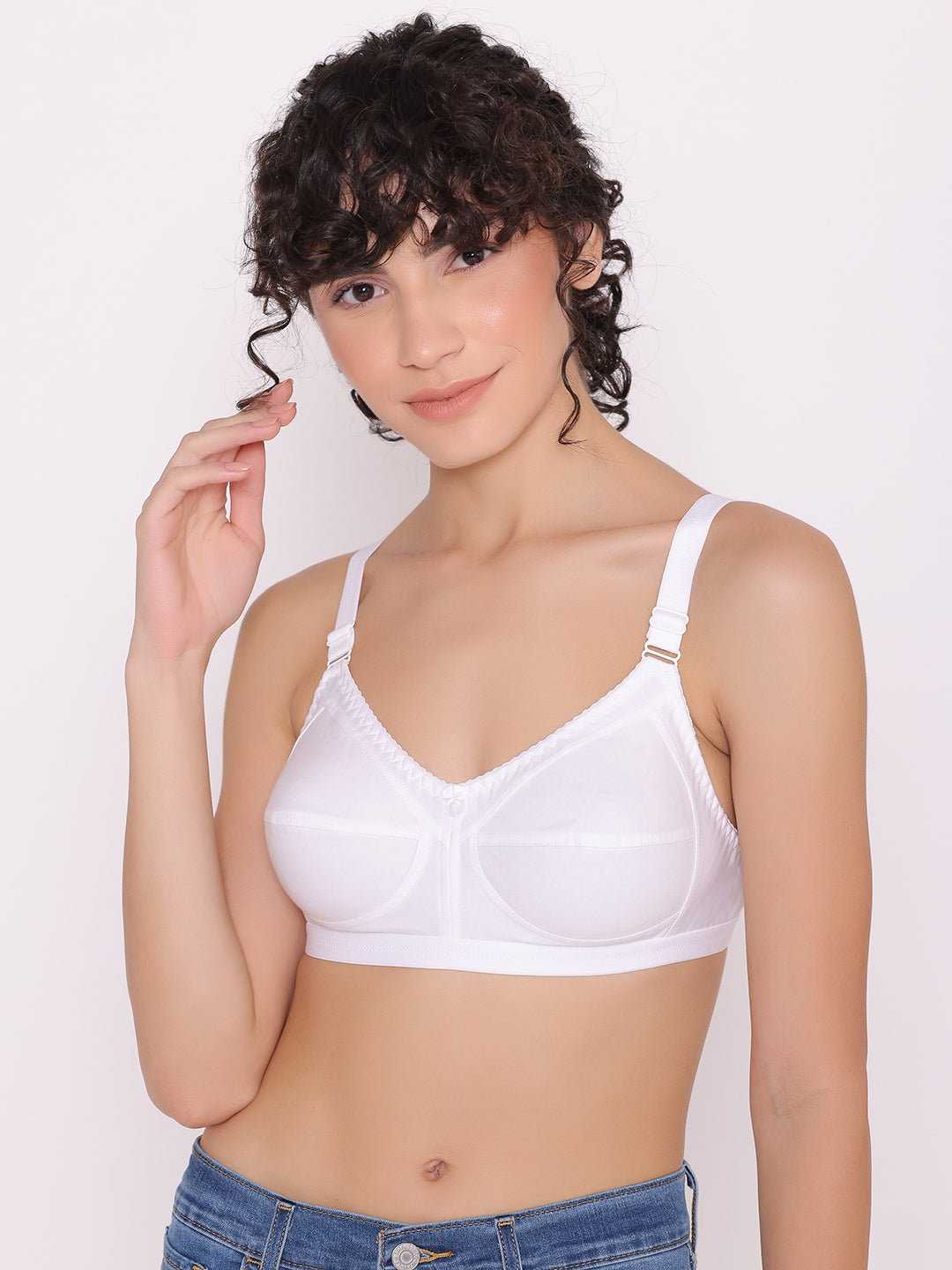 STROWBERRY PURE COTTON BRA WHITE COMBO PACK Women Full Coverage
