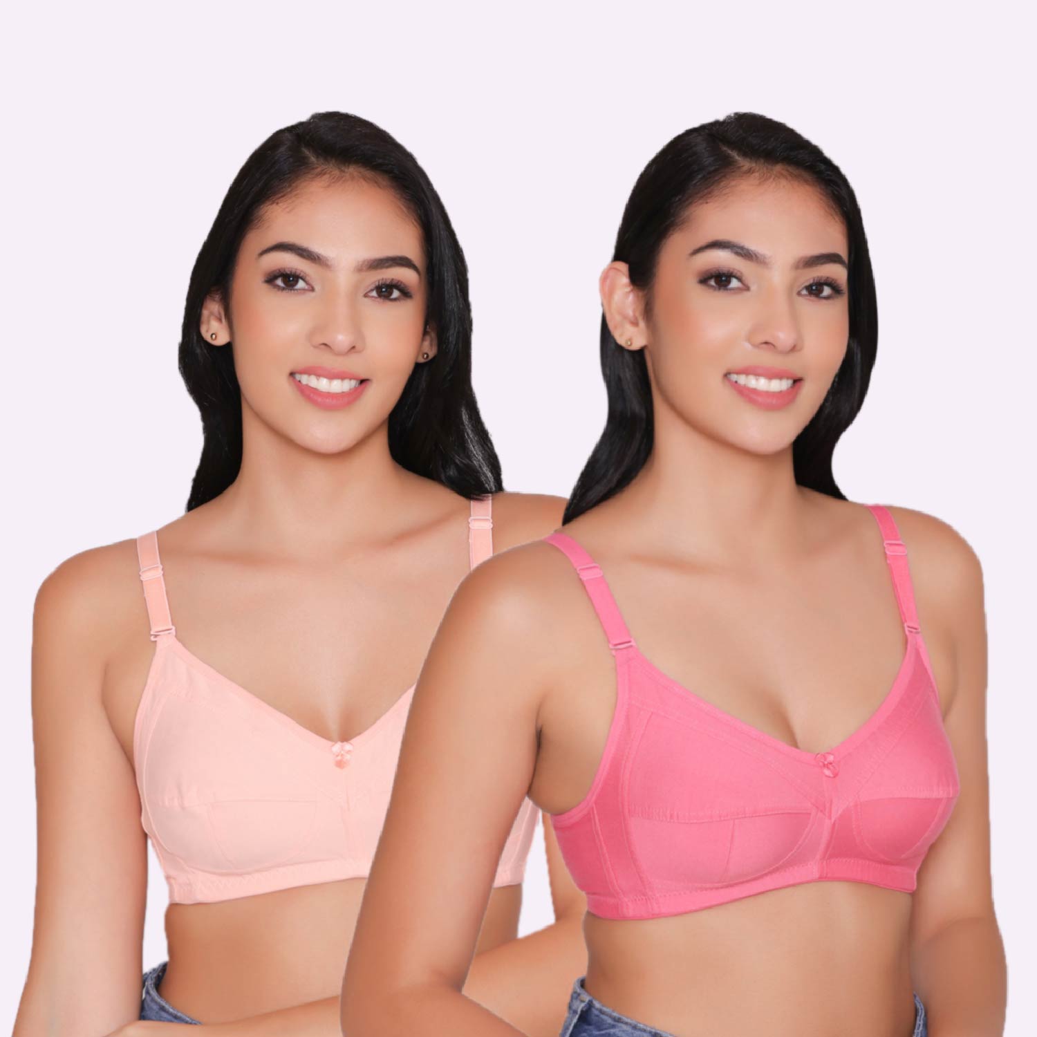 Women's Padded Non Wired Full Coverage Bra with No Spillage