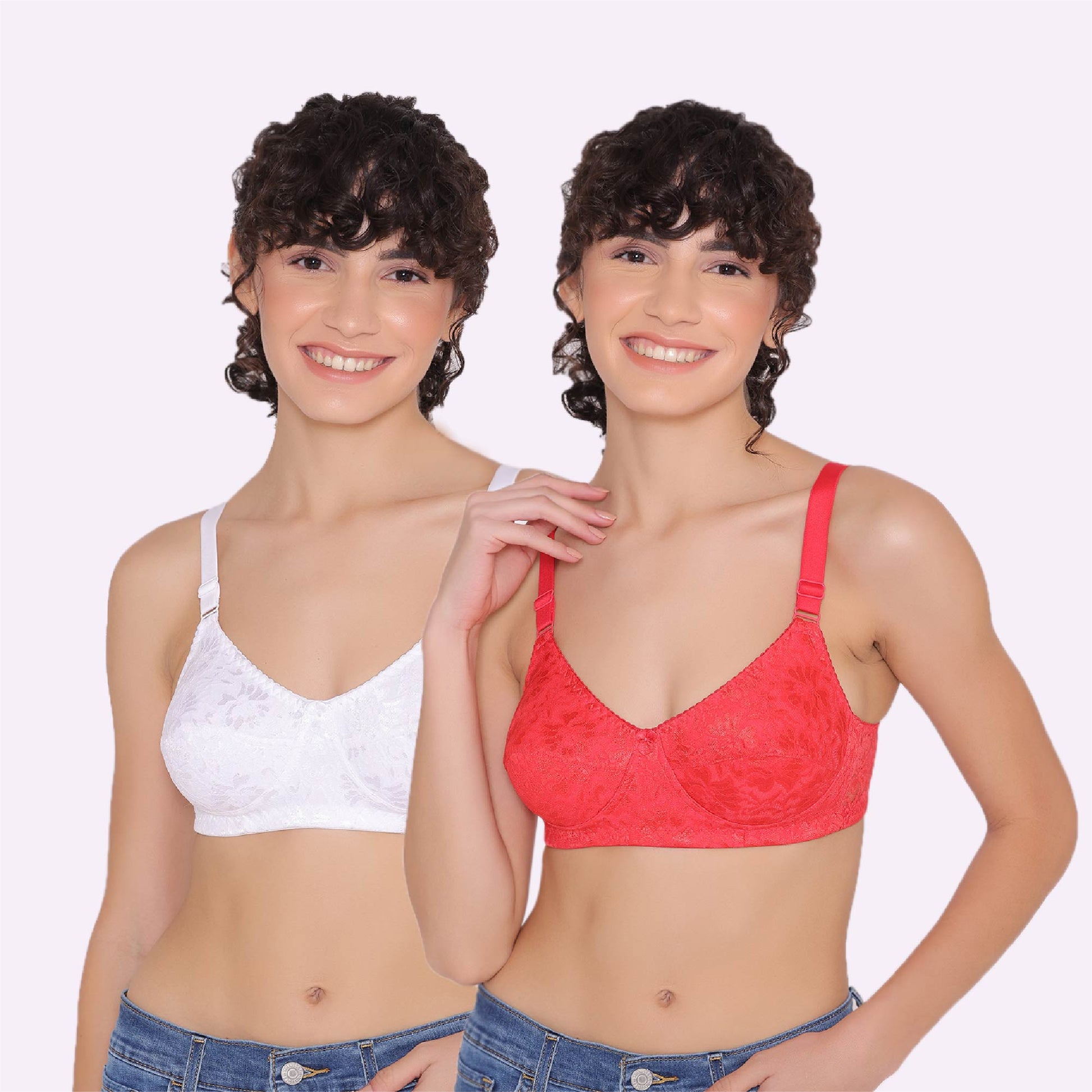 Bodycare Women's Cotton Full Coverage Non Padded Multi Colour Bra – Online  Shopping site in India