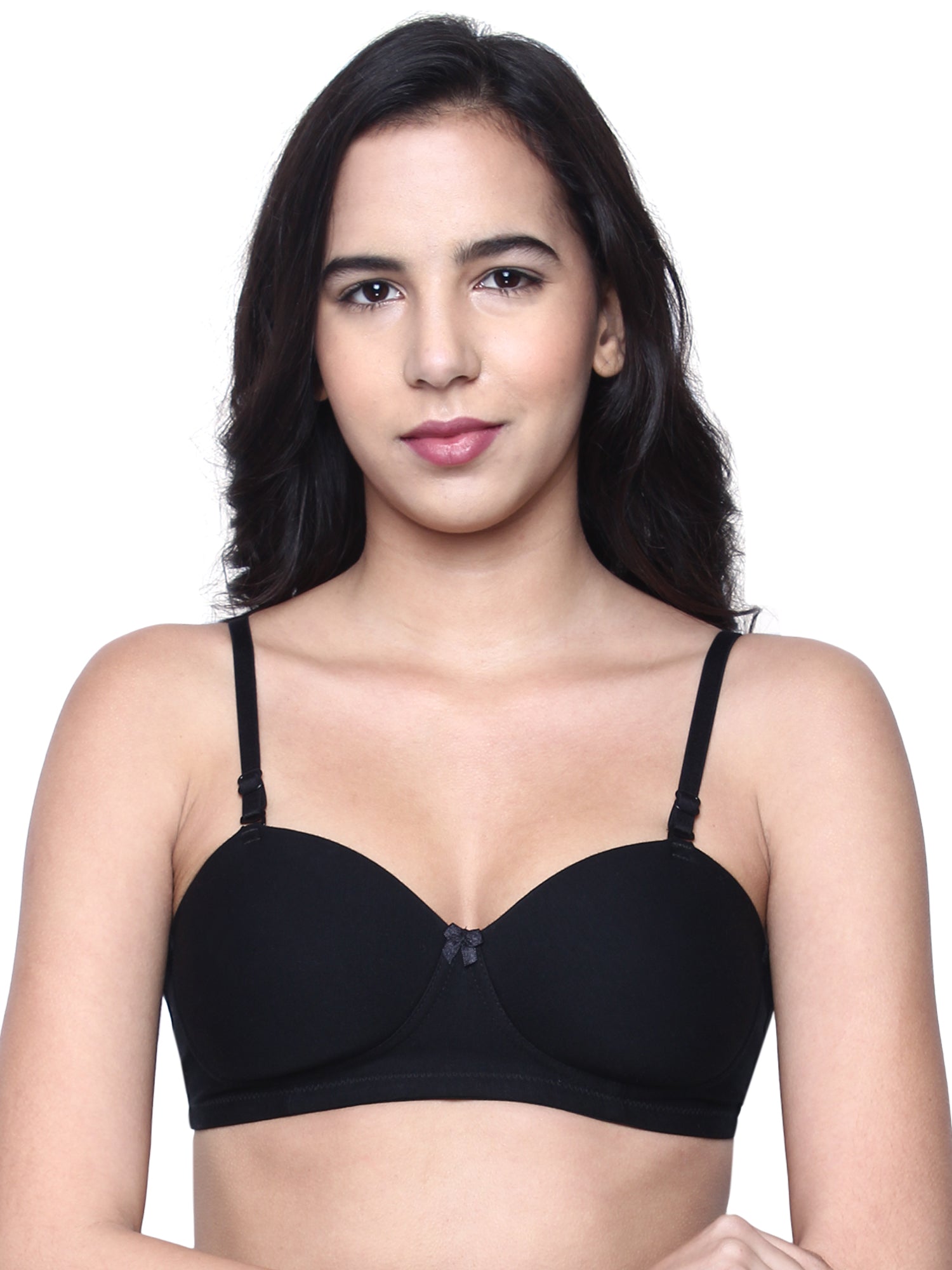 Buy INKURV Women's Non Padded Wireless T-Shirt Bra with Seamless Cups and  Detachable Straps Single (Fawn_44B) at
