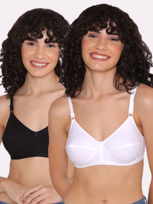 Women's Non Padded Non-Wired Regular Bra (Pack of 2)-ZOE INKURV